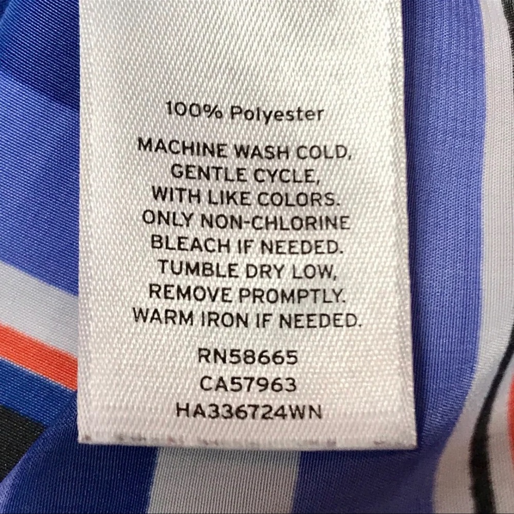 Halogen Bright Diagonal Stripe Shift Sleeveless D… - image 8